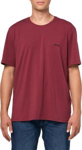 Мужская хлопковая футболка для дома BOSS Mix&Match с круглым вырезом, Black Cherry