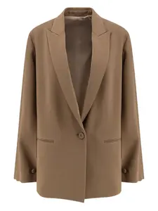 Блейзер с длинными рукавами Alberta Ferretti, коричневый