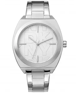 Женские часы LOGO Broadway Maxi Silver Dkny