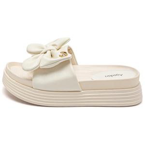 Тапочки-слайды 5 см женские AGSDON, Beige