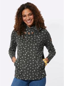 Рубашка с водолазкой в графитово-белом цвете с принтом WITT WEIDEN