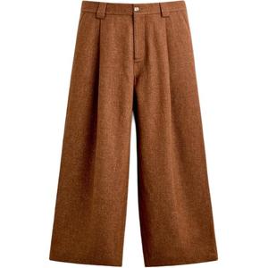 ZARA Гарри Ламберт совместные повседневные брюки унисекс коричневые