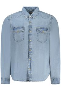 Рубашка мужская Guess Jeans джинсовая с нагрудными карманами, голубой