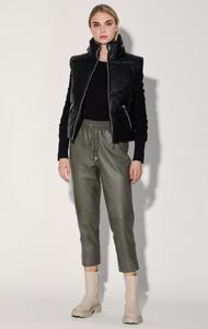 Жилет Landon, черный - стеганая кожа Walter Baker