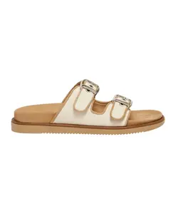Бежевые сандалии с двойными ремешками Marella, бежевый