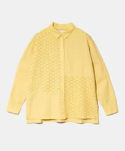 Рубашка GENTIL/Gentil с жаккардовым кружевом и перекрещивающимися лямками (женская) Gsc Womens Select, цвет Yellow