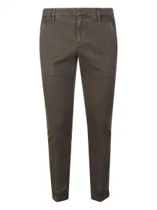 Брюки из хлопка с манжетами DONDUP, зеленый