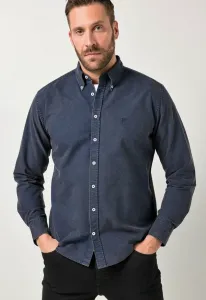 Рубашка oxford flexnamic с длинными рукавами, воротником на пуговицах, современного кроя. Jp1880, Navy Blue