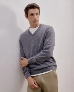 Мужской свитер с V-образным вырезом Dustin, темно-серый