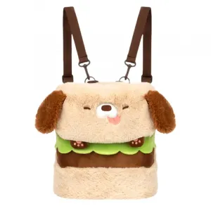 Сумка через плечо в виде гамбургера с собакой, забавная милая плюшевая кукла с щенками высотой 30см/35см Handsome