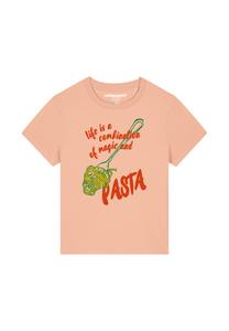 Футболка с принтом MAGIC AND PASTA watapparel, светло-розовый