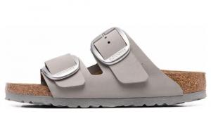 Сандалии Arizona с двойной пряжкой женские Birkenstock, Light Gray