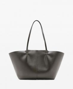 Женская сумка-шоппер с металлическими деталями MANGO, Khaki