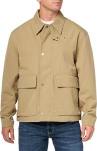 Lacoste мужская легкая короткая парка с карманами, Lion Beige