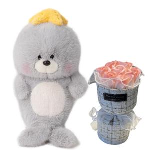 Милые плюшевые игрушки морской котик морская звезда морской лев высота 25см/40см Bitter purchase