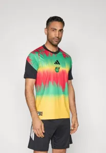 Предматчевая спортивная футболка сборной ямайки 26 Adidas Performance, Bold Gold-Coloured/Vivid Green/Vivid Red
