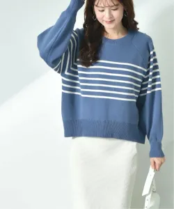 Пуловер-реглан с каймой, напоминающей пот Interplanet, цвет Blue