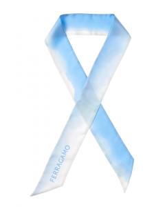 Шелковый шарф на шею Ferragamo Salvatore Ferragamo, синий