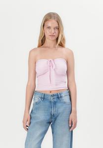 Топ Hollister Co. TIE FRONT TUBE, Light Pink