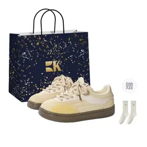 Нескользящие износостойкие низкие кроссовки, женская сумка для покупок Boldi Kuki, Yellow (Shopping Bag-Includes Socks)