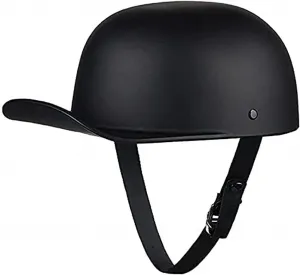 Ретро мотоциклетный полушлем для мужчин и женщин, взрослый, в стиле «джет-шлем», сертифицирован по стандартам ECE/FMVSS-218, подходит для мотоциклов, круизеров, чопперов, мопедов, скутеров, черный, размер 1.XXL MRDAER, Black 2