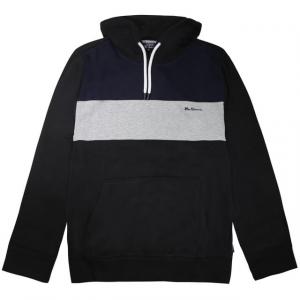 Мужская черная толстовка со вставками Ben Sherman, черный