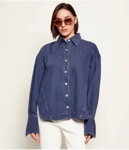 Джинсовая рубашка C_OVERSHIRT 1.0 oversize fit Boss Orange, темно-синий