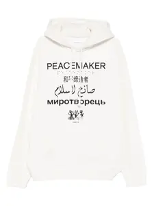 Худи с графическим принтом и длинными рукавами Peacemaker Oamc, белый