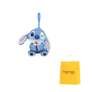 POTDEMIEL Disney Lilo & Stitch Multicolor Summer, Pink Summer, Hug Little Gold Dolls Plush Charm 12cm Height