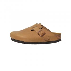 Туфли в стиле Birkenstock унисекс Boku, Tobacco Crazy Horse Leather Wide Fit Semi-Enclosed