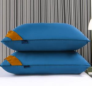 Generic Подушка декоративная с наполнителем из пуха и хлопковым чехлом Blue38