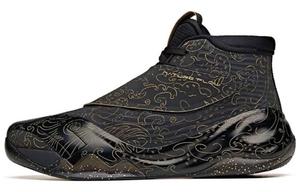 Баскетбольные кроссовки KT6 мужские низкие черные/золотые Anta