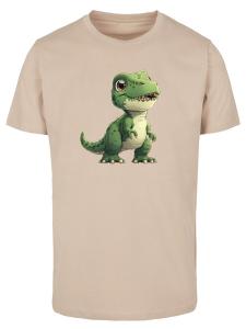 Рубашка F4NT4STIC Süßer grüner Dino, песочный