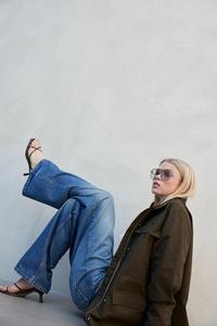 Практичная куртка из хлопка H&M, зеленый