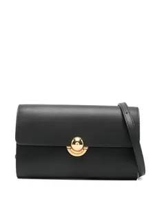 Кожаная сумка через плечо Furla, черный