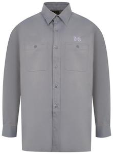 Рабочая рубашка Needles, серая, серый