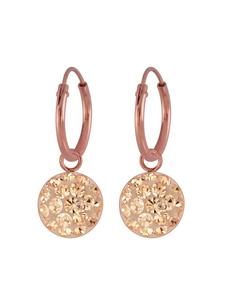 Bungsa Серьги-гвоздики из розового золота/шампанского цвета