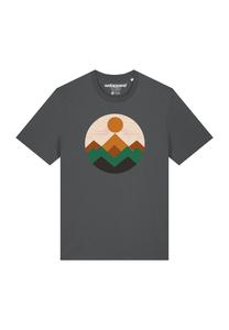 Футболка с принтом GEOMETRIC LANDSCAPE watapparel, антрацит