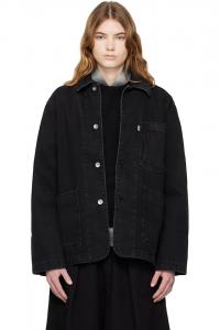 Строительная джинсовая рабочая куртка Ymc, черный