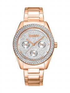 DKNY Часы Analog 'Chambers Multi Glitz' в розовом цвете