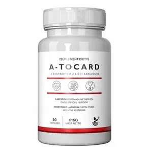 A-tocard, Артишок, холестерин, липиды, свободные радикалы, барбарис, гинкго, 30 капсул. Inna marka