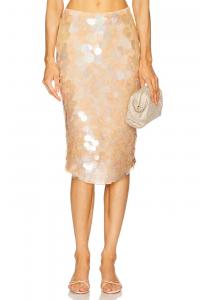 Юбка в пайетках Riley Retrofete, honey beige