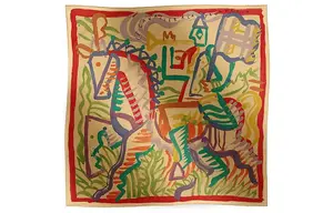 HERMES Шёлковый шарф Women's Yellow, Yellow