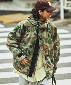 Куртка из стеганой ткани рипстоп в стиле милитари, модель 25AW Nautica, цвет Camouflage