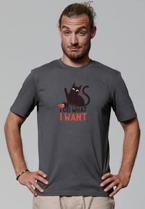 Футболка с принтом CAT watapparel, антрацит