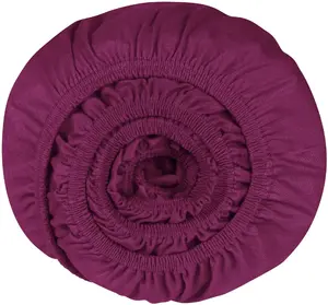 Простыня Schiesser "Flexi из 95 % хлопка и 5 % эластана премиум-качества", подходит для высоких матрасов и кроватей с пружинными матрасами, выполнена в зеленом цвете 180х200 см, 1 шт., цвет Beere