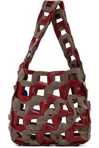 Sc103 Сумка для звеньев красно-коричневого цвета