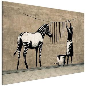 Картина Artgeist Washing Zebra on Concrete (Banksy), 60 см, разноцветный