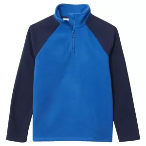 Флисовый свитер с четвертной молнией для мальчиков 8-20 лет Lands' End, цвет cobalt navy