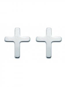 Adeliás Серьги-гвоздики из серебра 925 пробы, женские и мужские, в виде креста